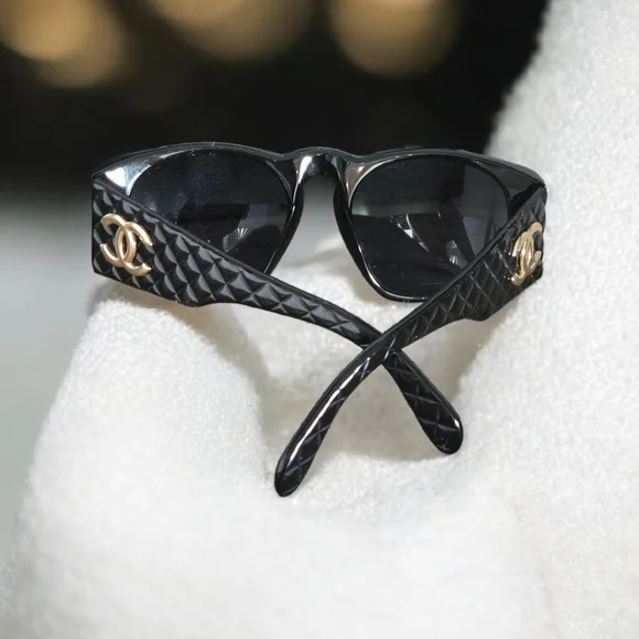 Authentic Chanel Matelassé Coco Mark sunglasses